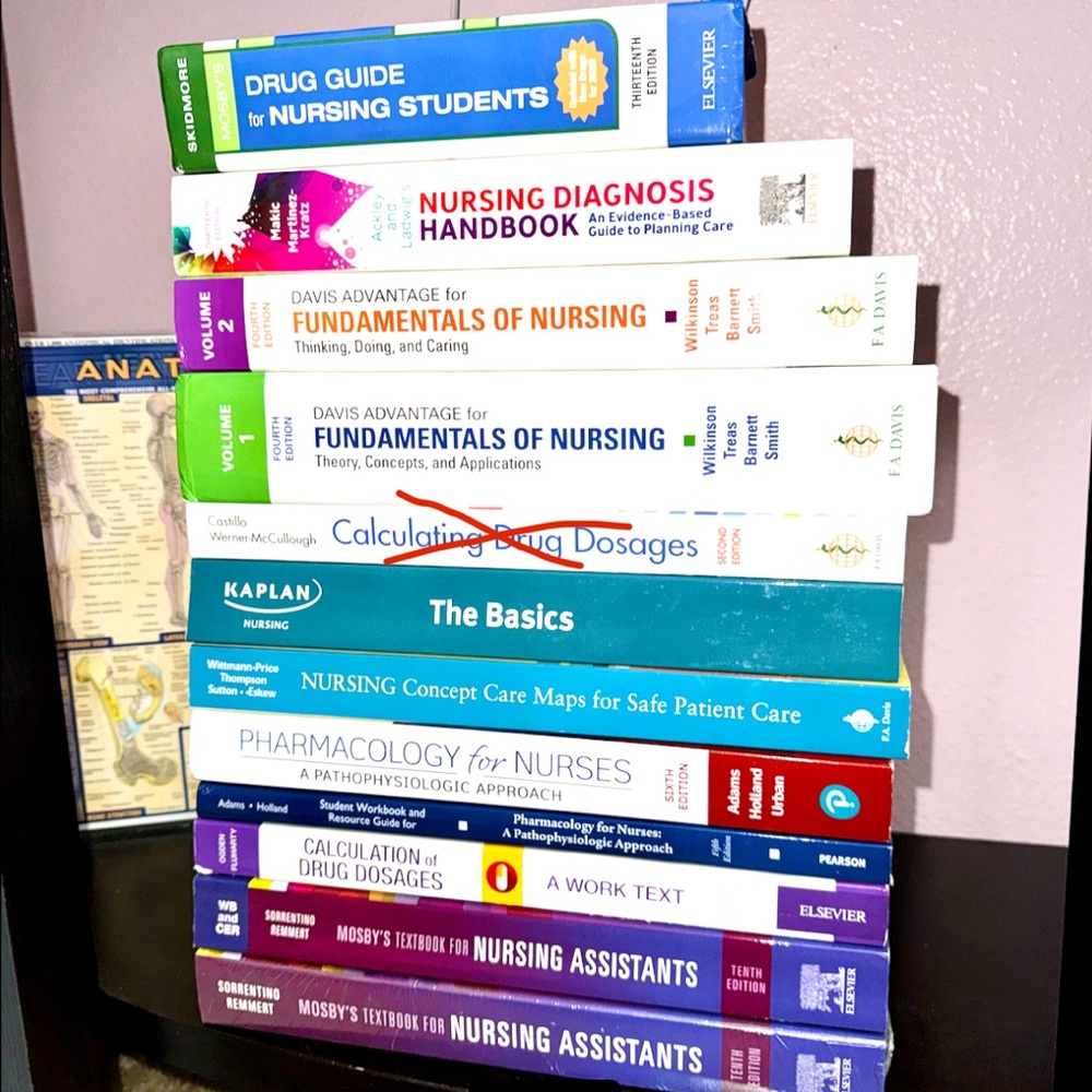 **updated** Nursing school books (various) RN LPN CNA